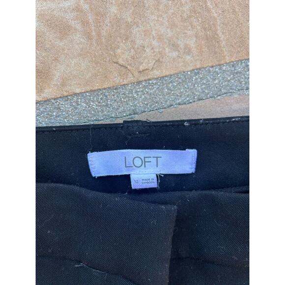 Ann Taylor LOFT Size 10 Curvy Skinny Black Pants - Picture 2 of 4